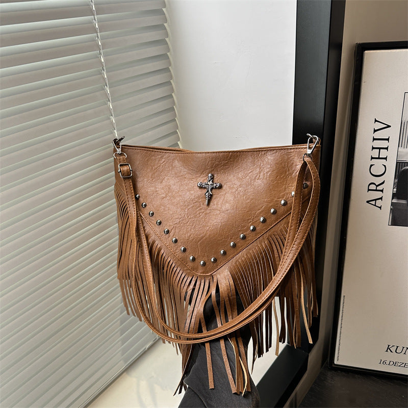 Fringe Detail Crossbody Bag