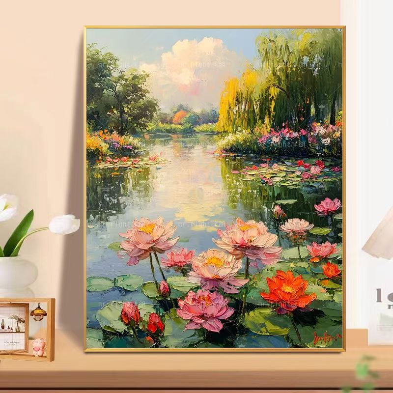 Floral Landscape Oil Painting Wall Art Kalsten