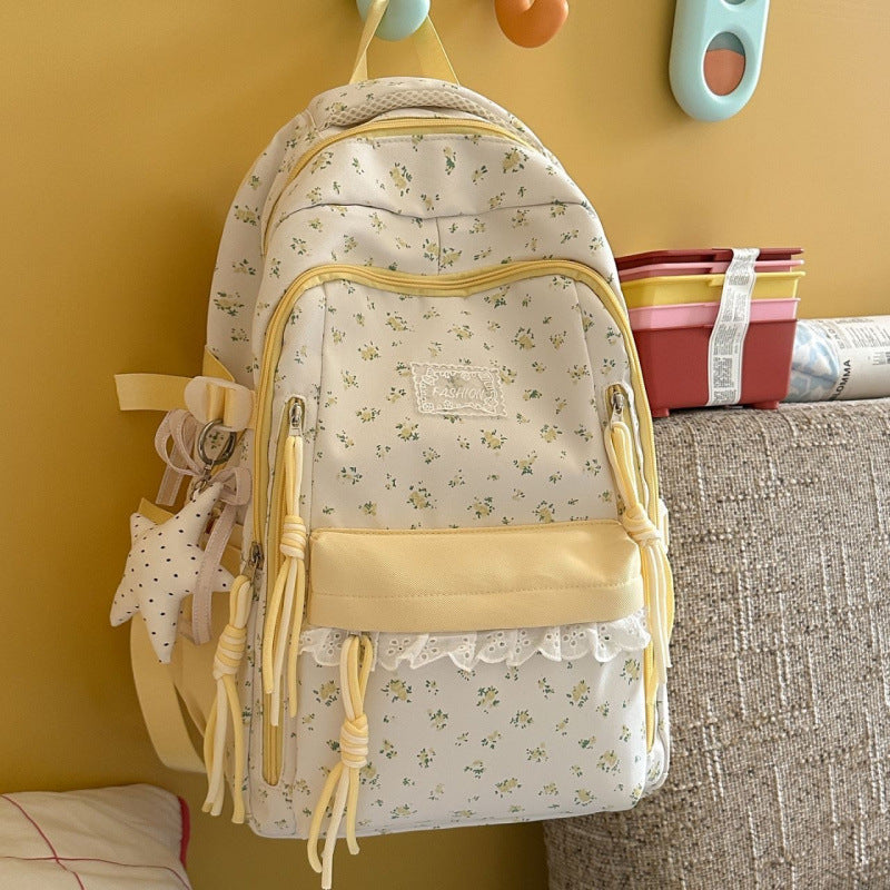 Stylish Floral Patterned Backpack Kalsten