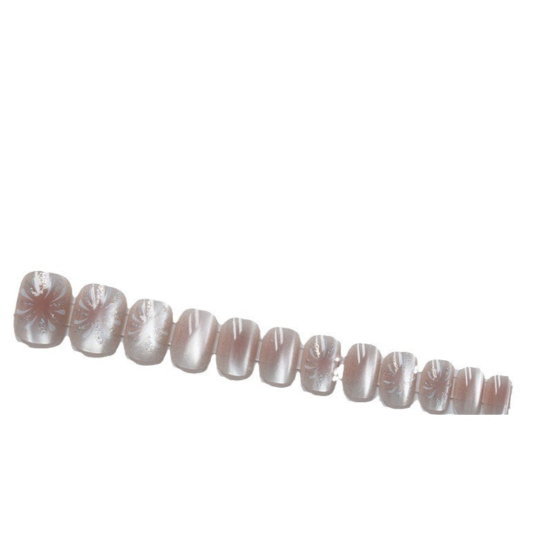 Elegant Floral Design Press-On Nails