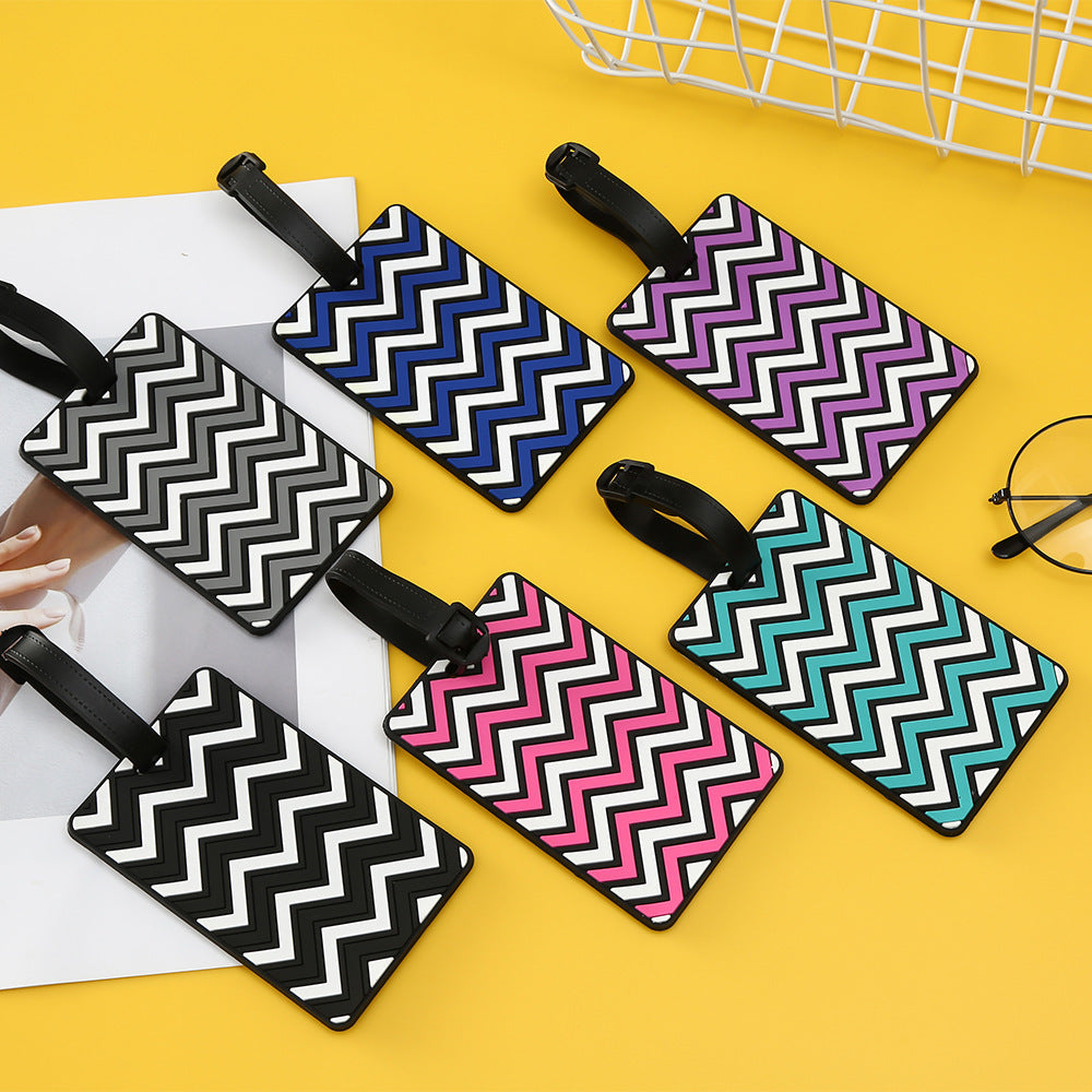Unisex Chevron Patterned Luggage Tag Kalsten