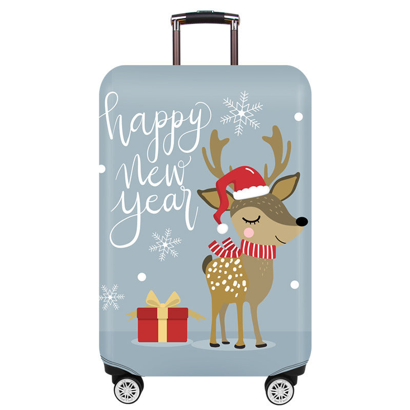 Women's Hardshell Suitcase with Cute Christmas Design Kalsten