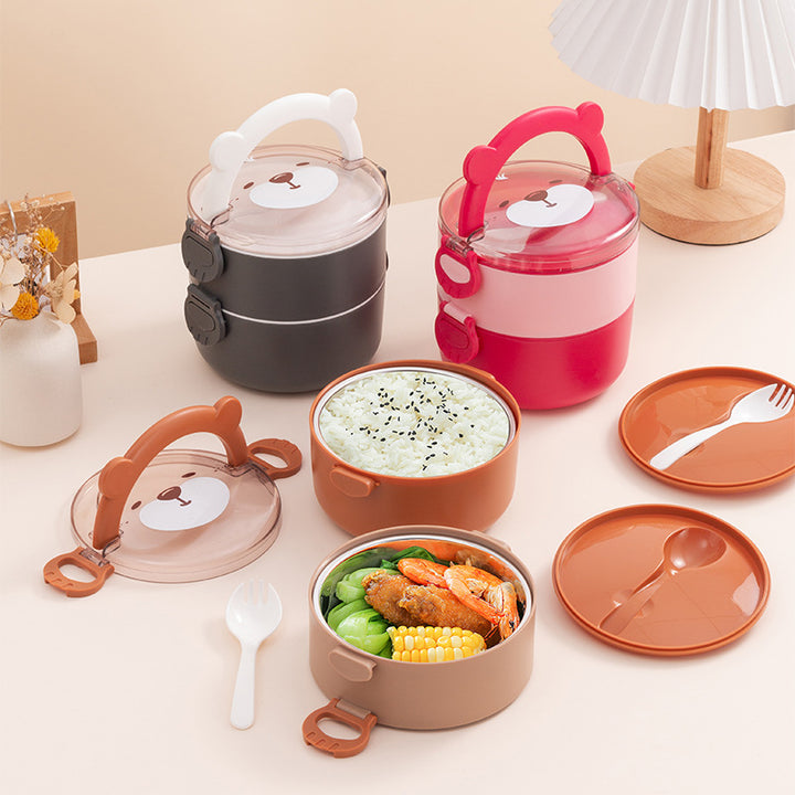 Cute Animal-Themed Food Storage Bowl
