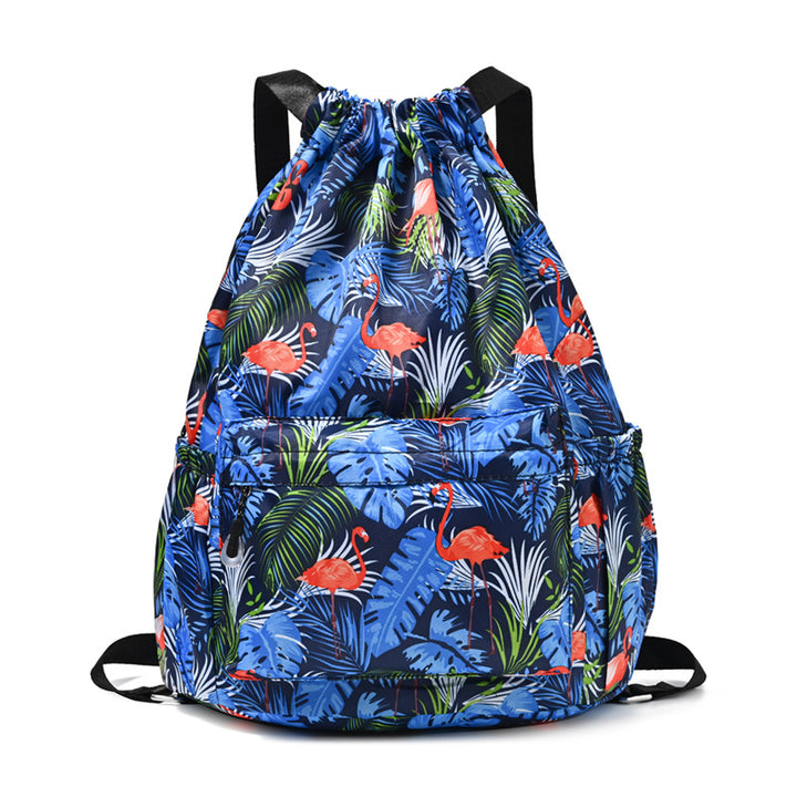 Drawstring Elephant Print Backpack Kalsten