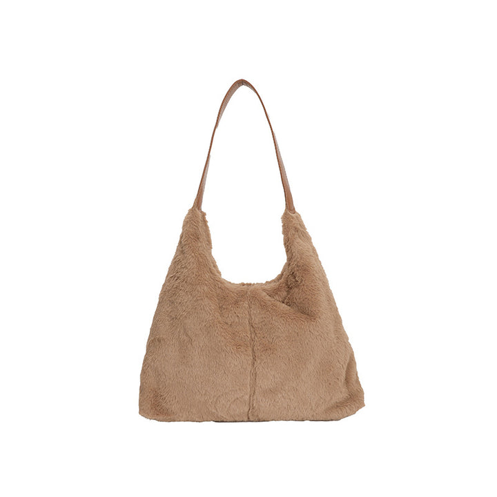 Luxurious Faux Fur Slouchy Shoulder Bag