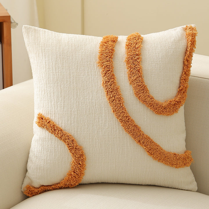 Square decorative pillow cover