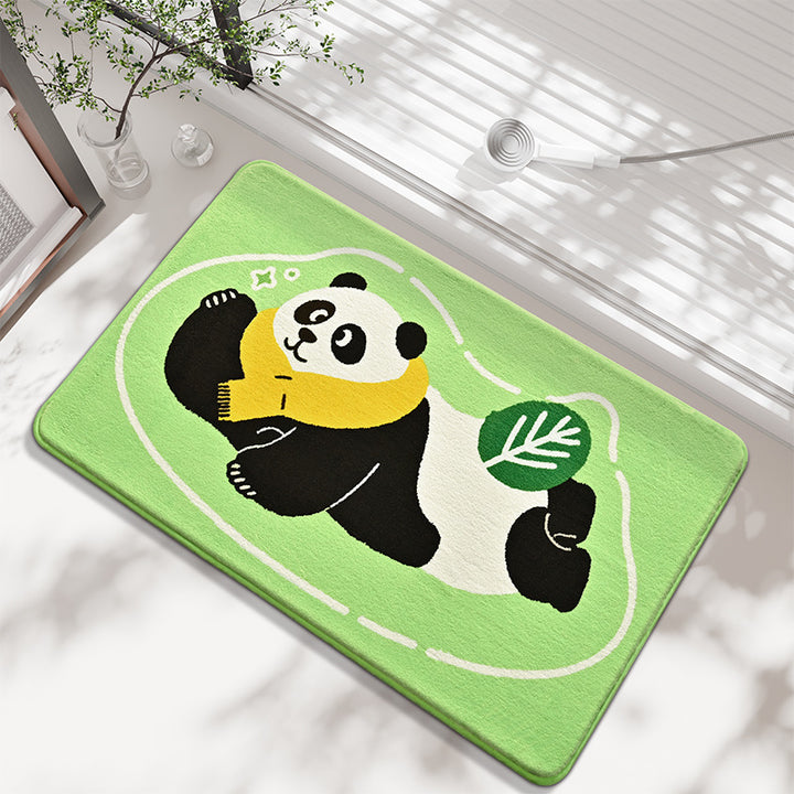Cartoon Panda Bath Mat Kalsten