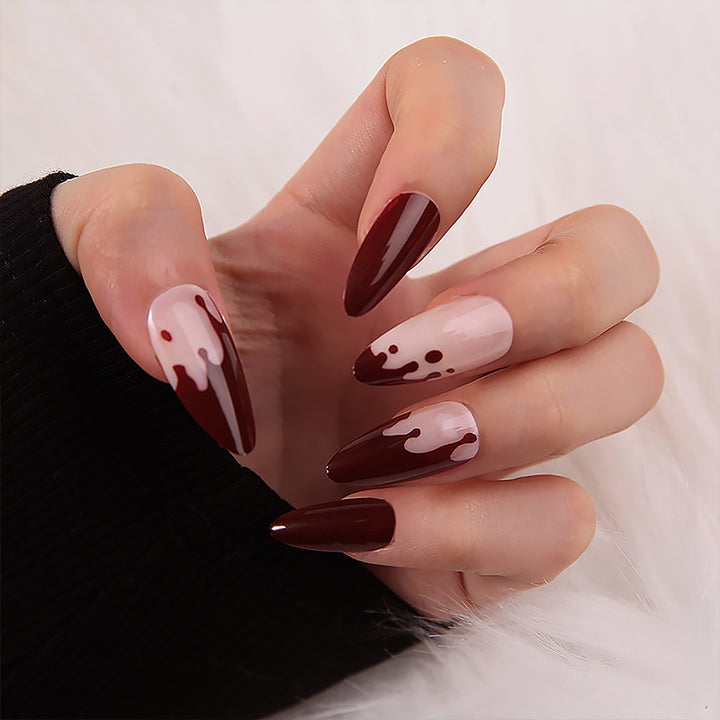 Artful Nail Tips with Drop Design Kalsten