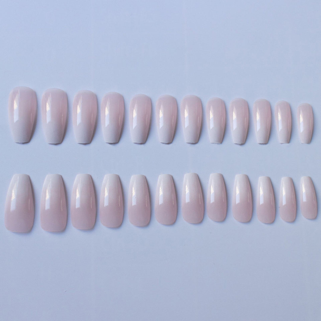 Elegant Faux Almond Shape Press-On Nails