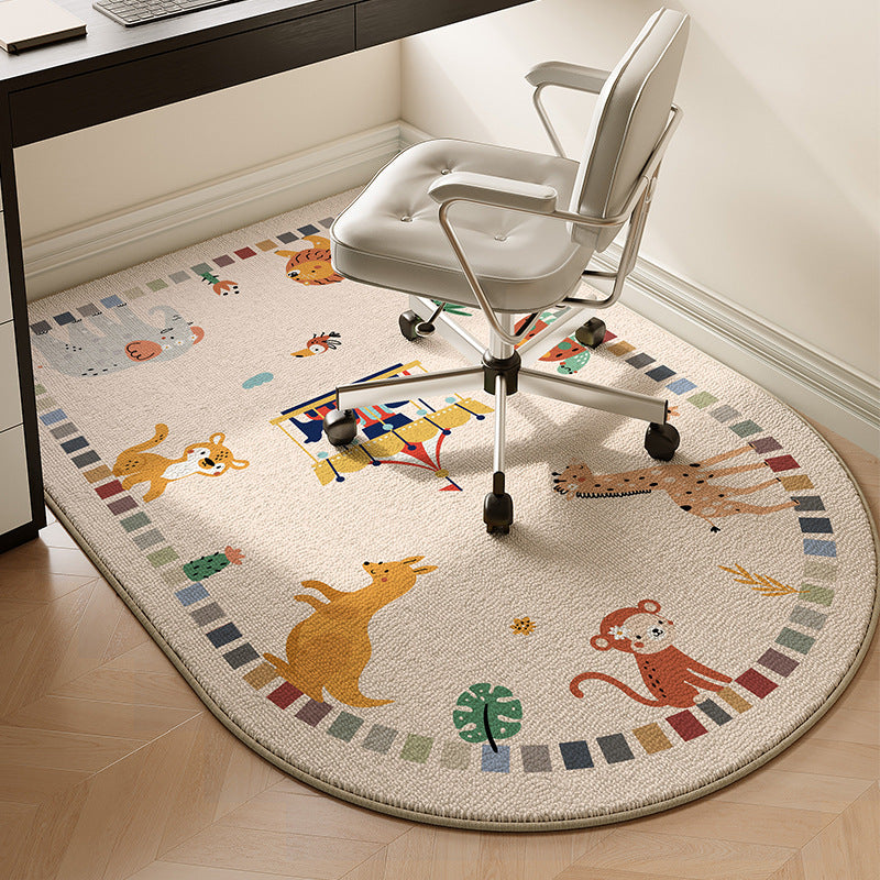 Cute Animal-Themed Plush Area Rug for Home Decor