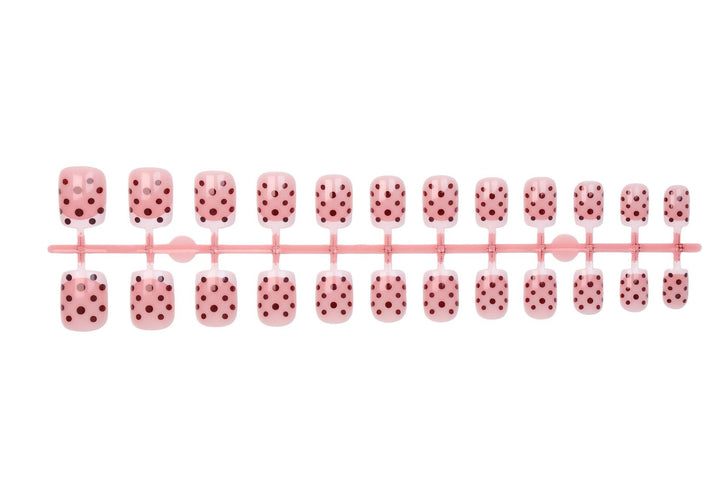 Acrylic nail set with stylish dot pattern Kalsten