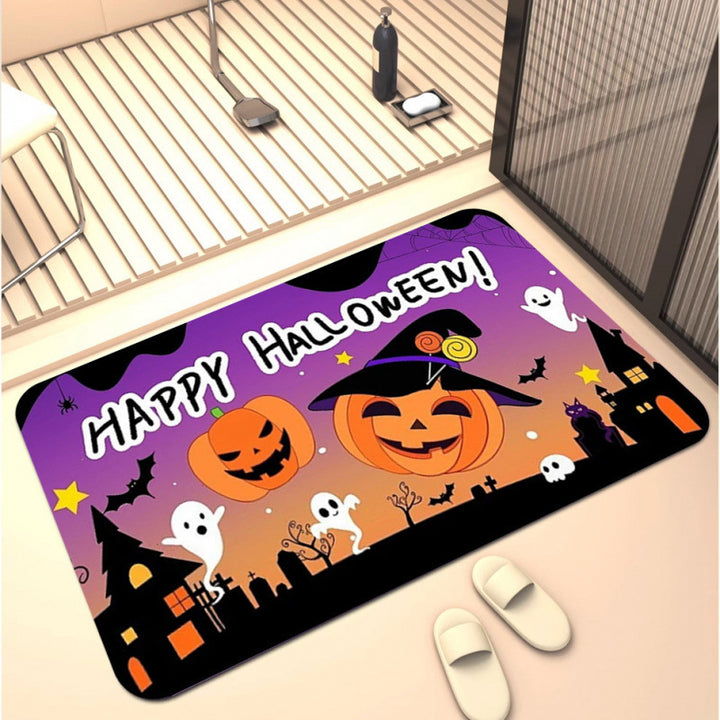 Halloween-Themed Decorative Bath Mat