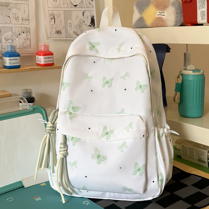 Charming Butterfly Print Casual Backpack Kalsten