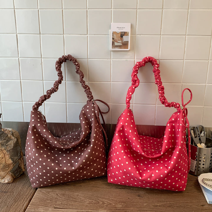 Polka Dot Hobo Bag