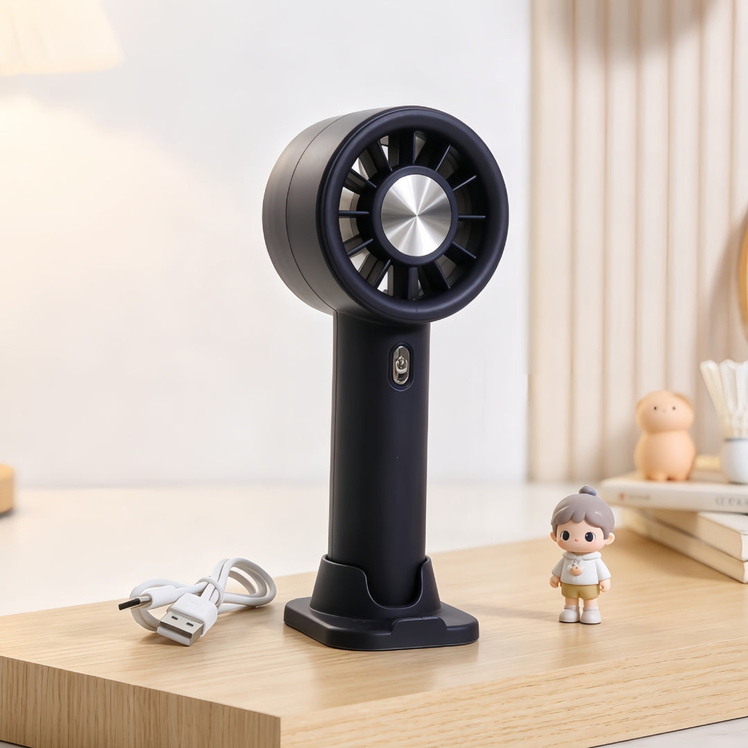 Women portable hand fan with variable speed control Kalsten