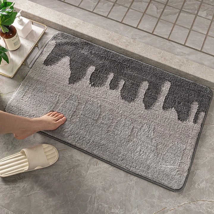 Plush Textured Bath Mat Kalsten