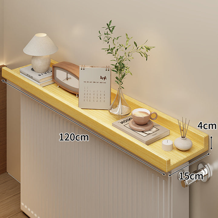 Long Slim Radiator Top Shelf Tray with Raised Edge and Heat‑Resistant Surface