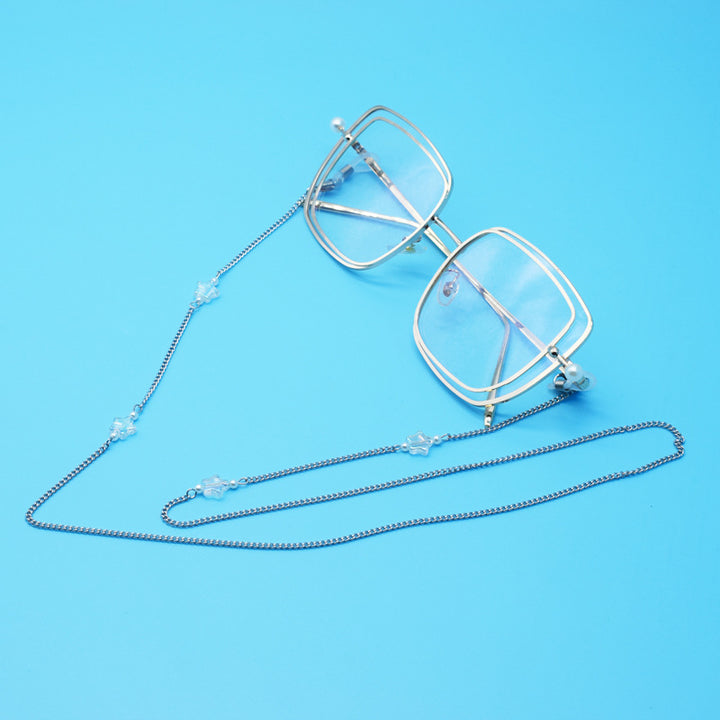 Stylish Eyewear Retainer Chain with Decorative Accents Kalsten