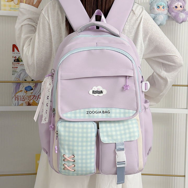 Stylish Multi-Pocket School Backpack Kalsten