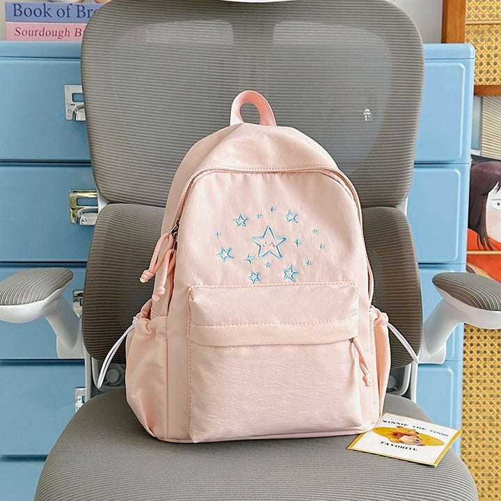 Cute Printed Star-Embellished Backpack Kalsten
