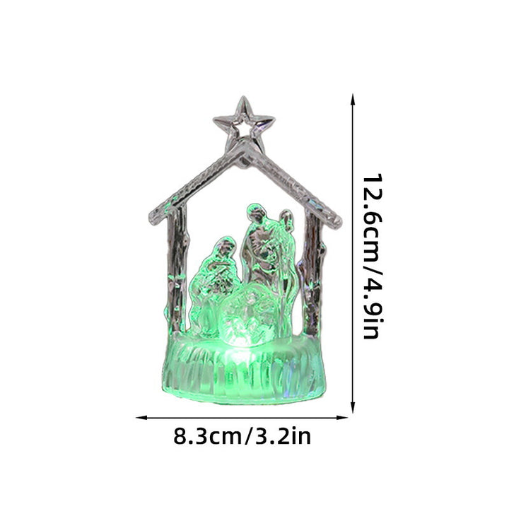 Illuminated Christmas nativity scene with LED effects Kalsten