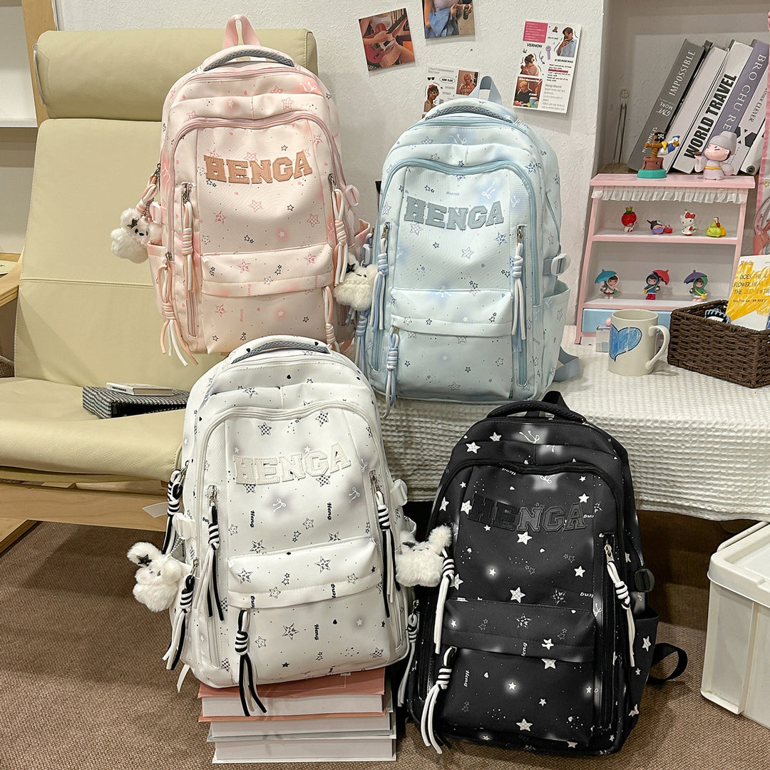 Stylish Multi-Functional Backpack with Decorative Accents Kalsten