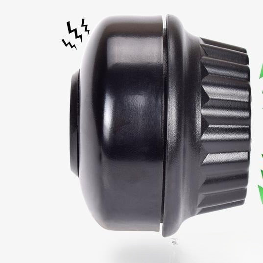 compact high-volume bicycle bell with universal adjustable clamp and weatherproof alloy striker Kalsten