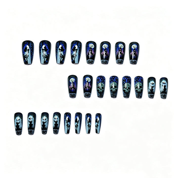 Gothic Themed Nail Art Kalsten