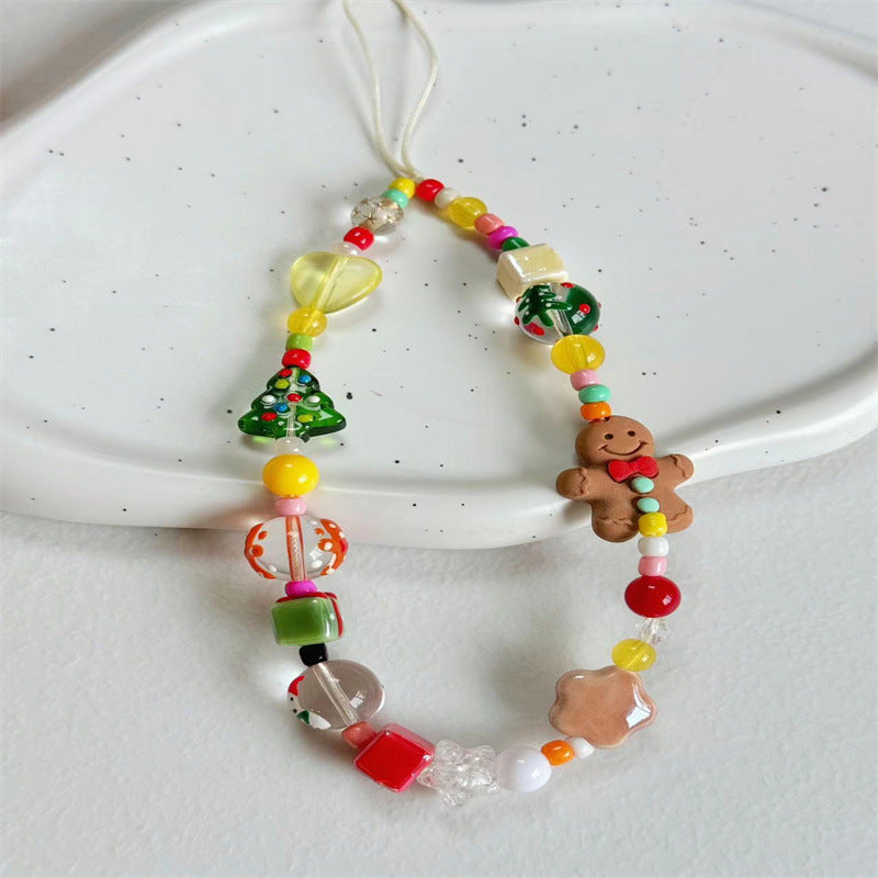 Creative Holiday-Themed Beaded Phone Strap Kalsten