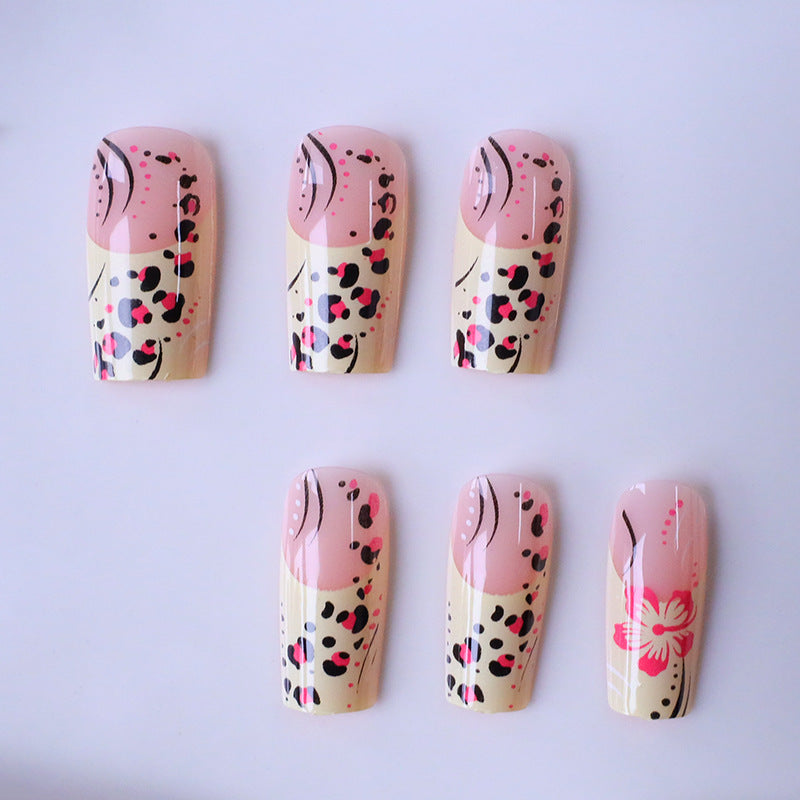 Stylish Floral Acrylic Nail Enhancements Kalsten