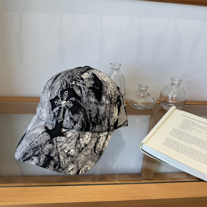 Men's Cross-Embellished Cap Kalsten
