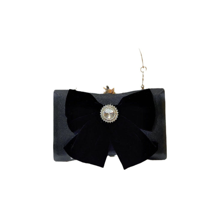 Elegant Bow-Accent Evening Handbag