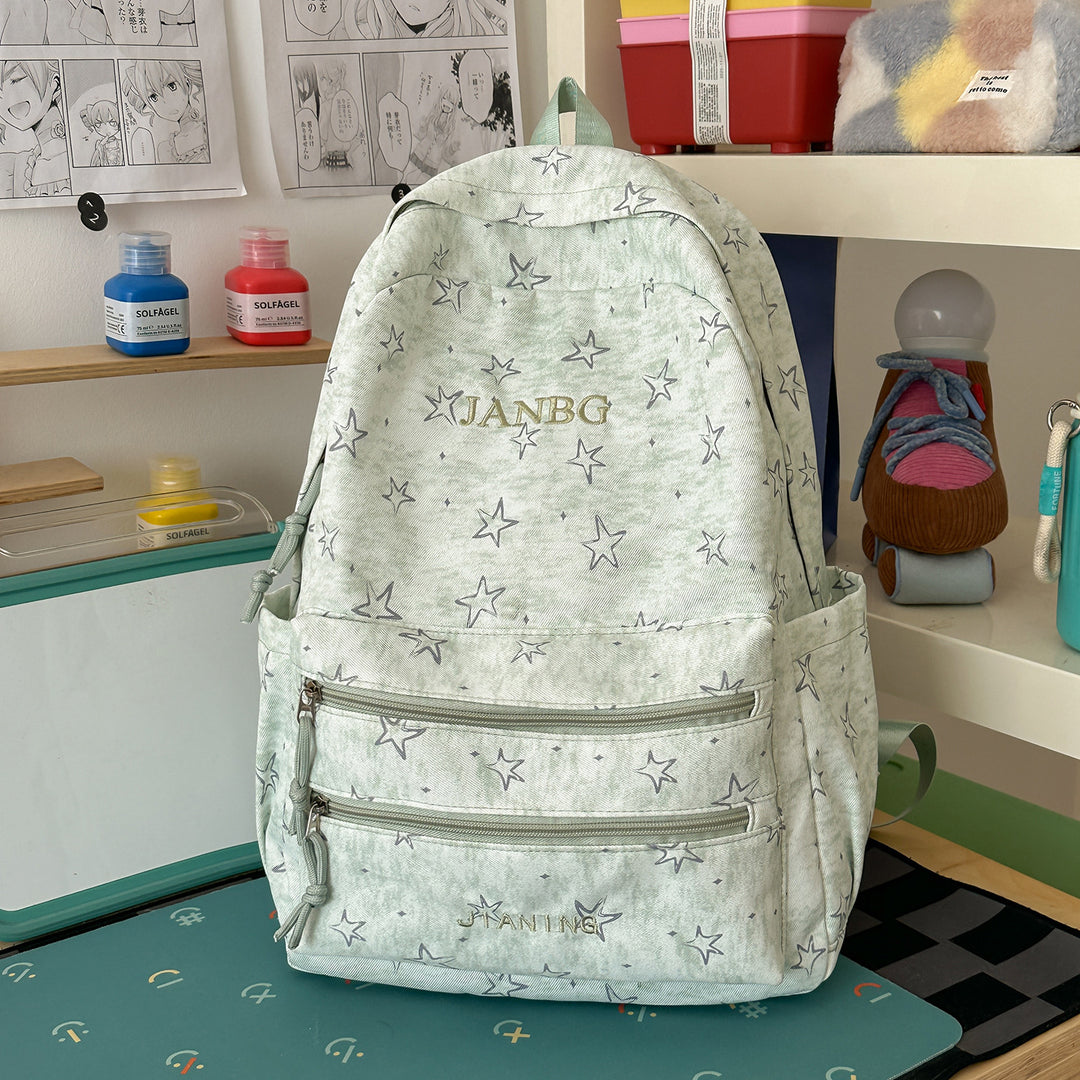 Star-Patterned School Backpack Kalsten