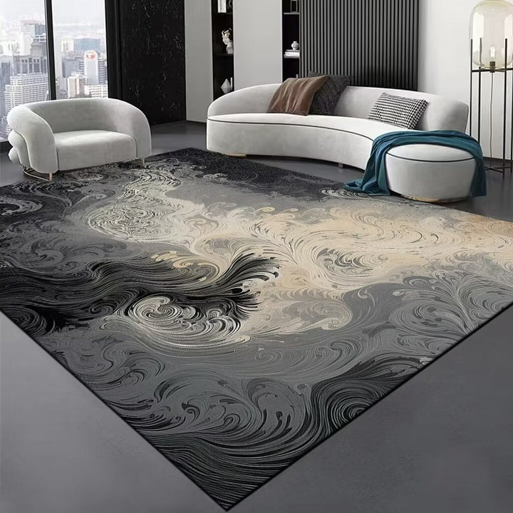 Contemporary Wave Pattern Area Rug Kalsten