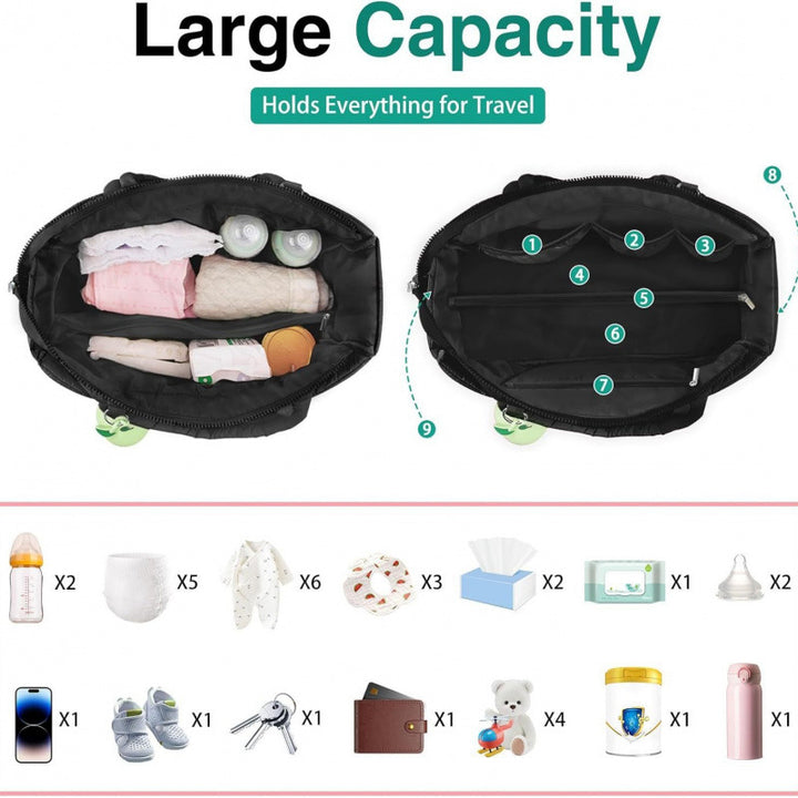 Fashionable Tote Bag with Spacious Compartments and Insulating Interior Kalsten