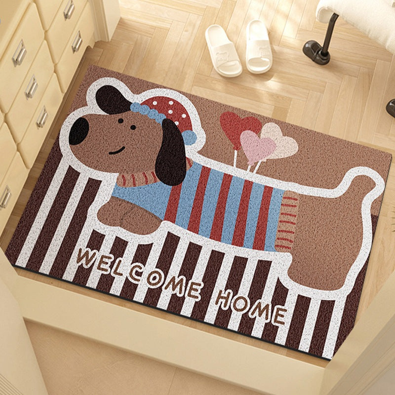 Cute Dog-Themed Welcome Mat