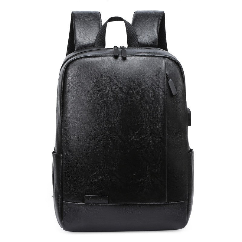 Eco-Friendly Textured Leather Laptop Backpack Kalsten