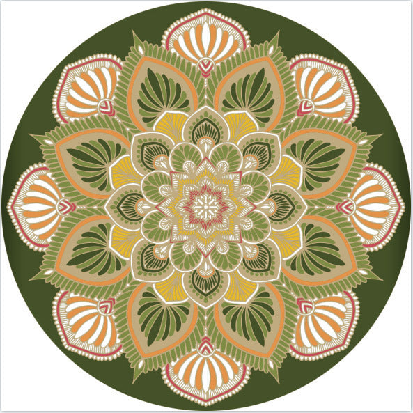 Round Decorative Area Rug Kalsten