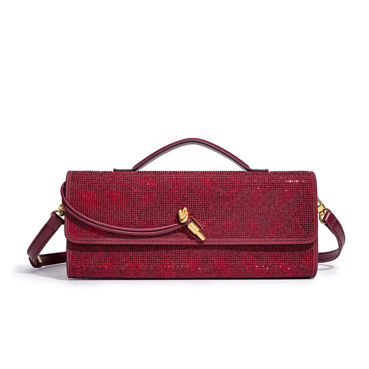 Elegant Rhinestone-Embellished Evening Clutch Kalsten