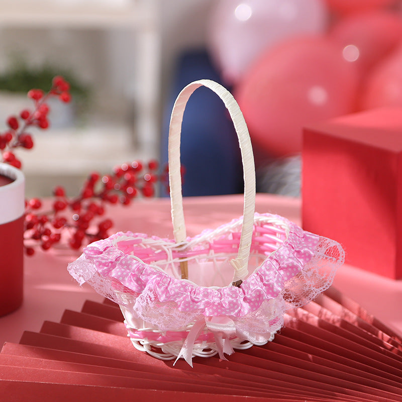 Decorative Woven Lace Basket Kalsten