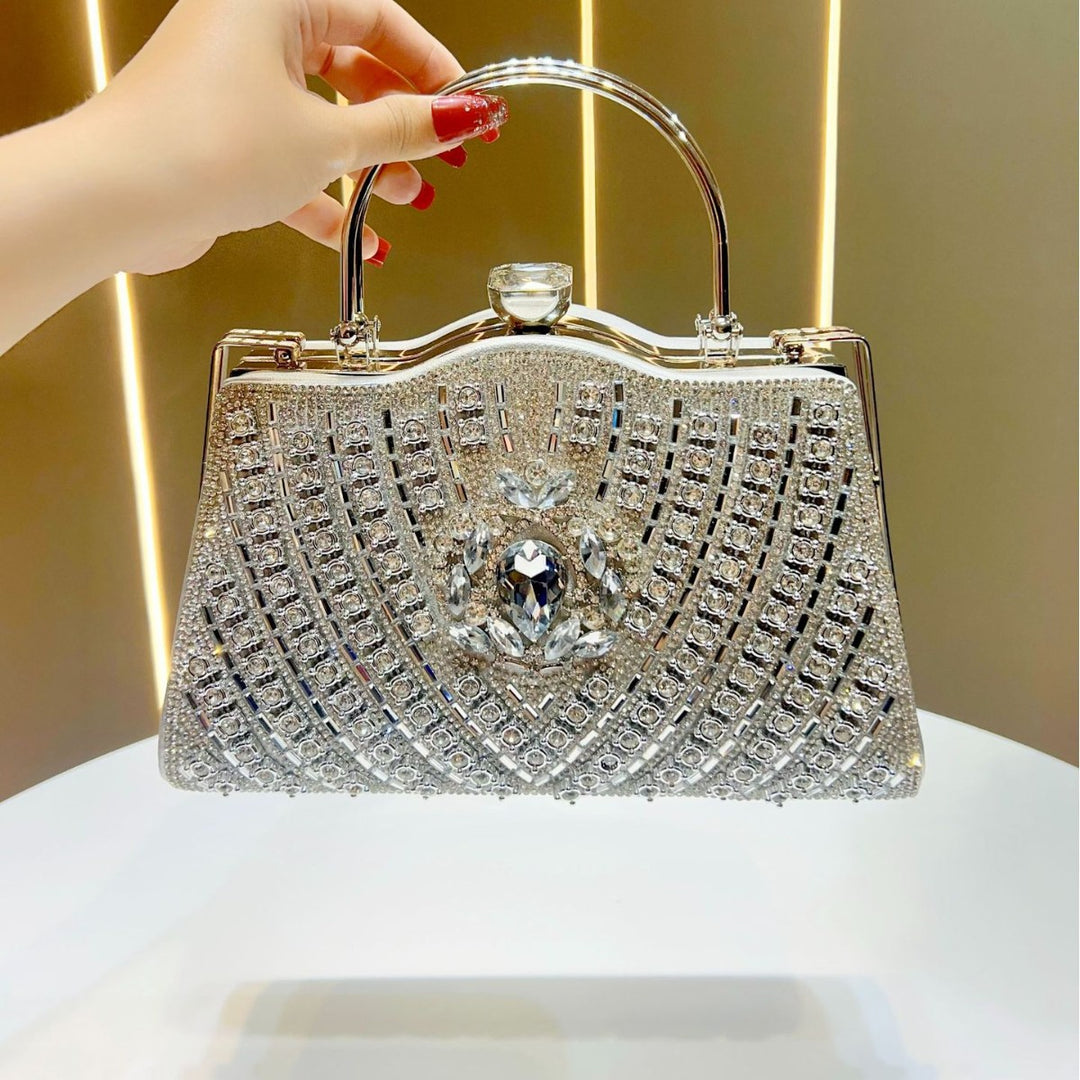 Ornate Bejeweled Evening Handbag