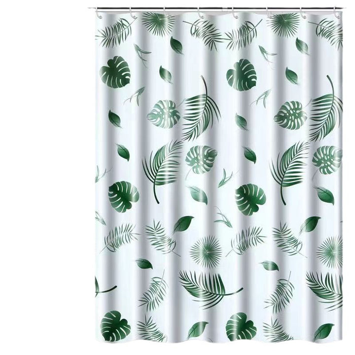 Botanical Leaf Pattern Shower Curtain Kalsten