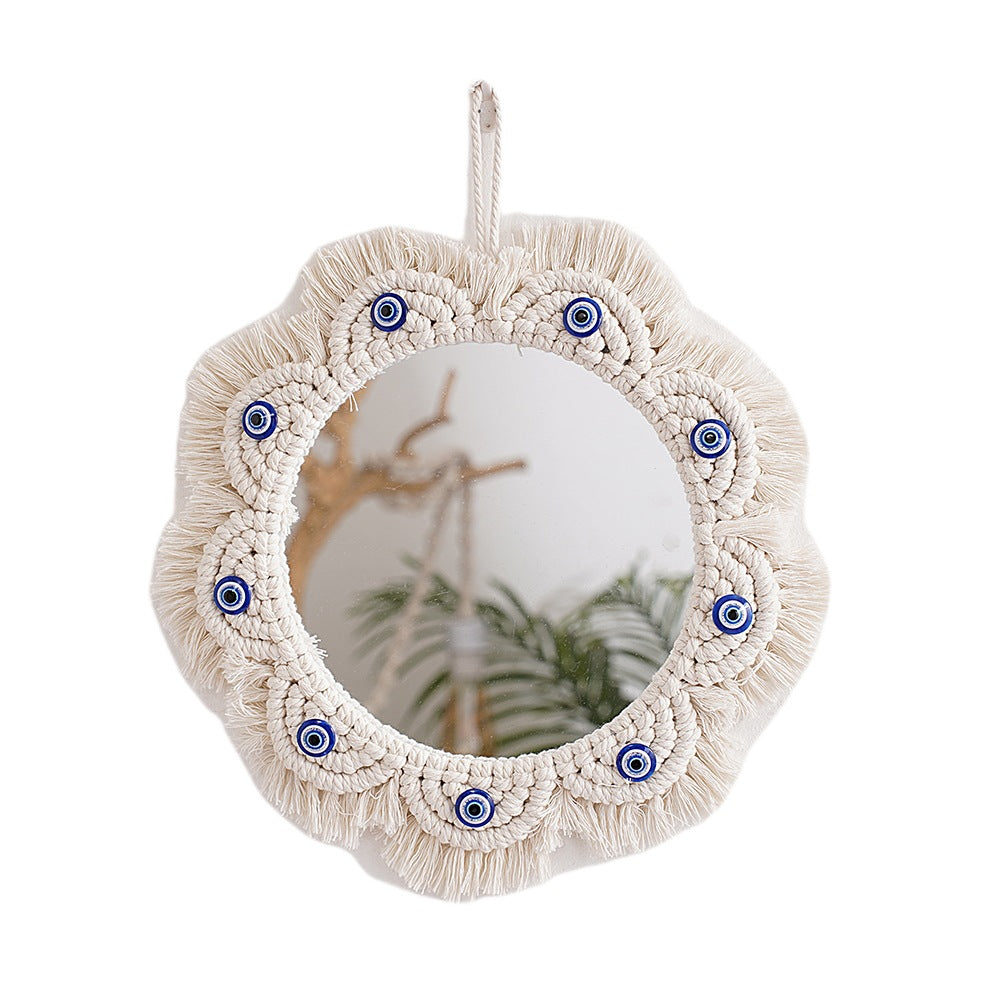 Macramé Decorative Round Mirror Kalsten