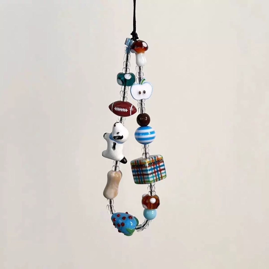 Handcrafted Beaded Charm Lanyard Kalsten