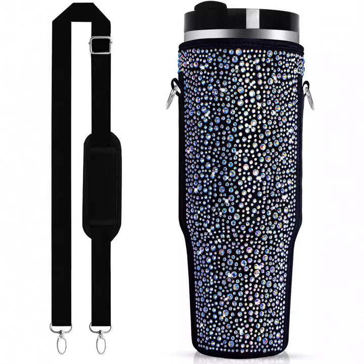 Ladies water bottle holder with sparkling rhinestones Kalsten