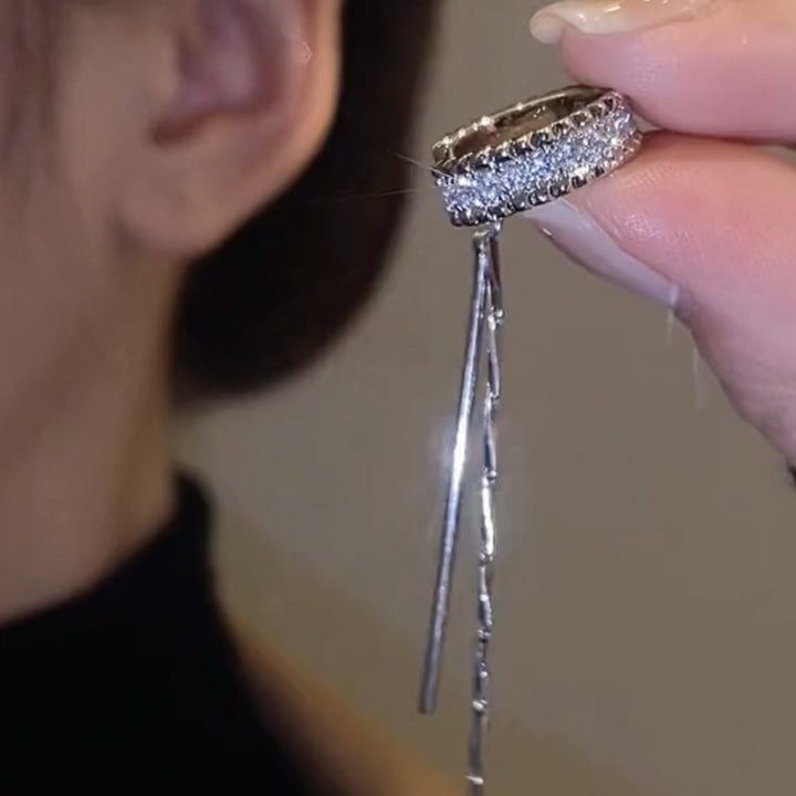 Glamorous earrings with sparkling stones Kalsten