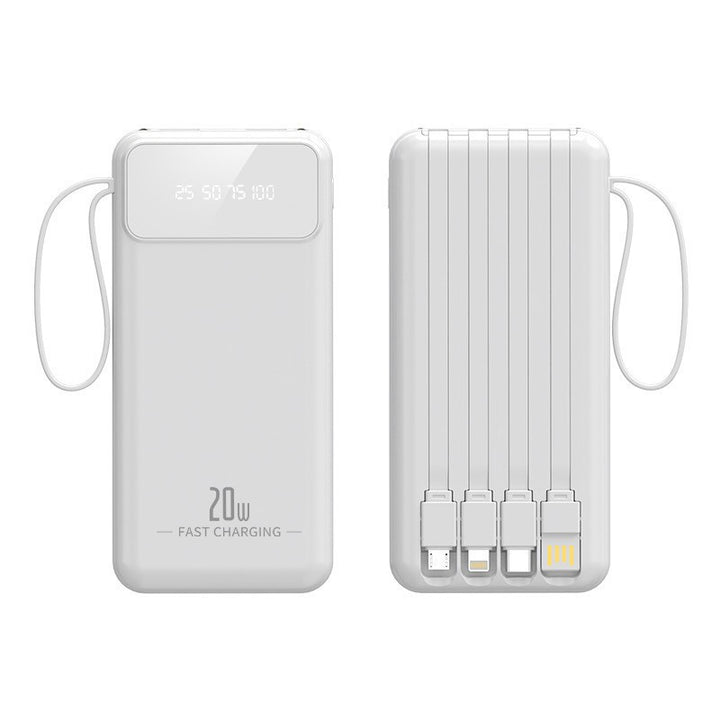 Powerbank with multifunctional charging cables and digital charging display Kalsten