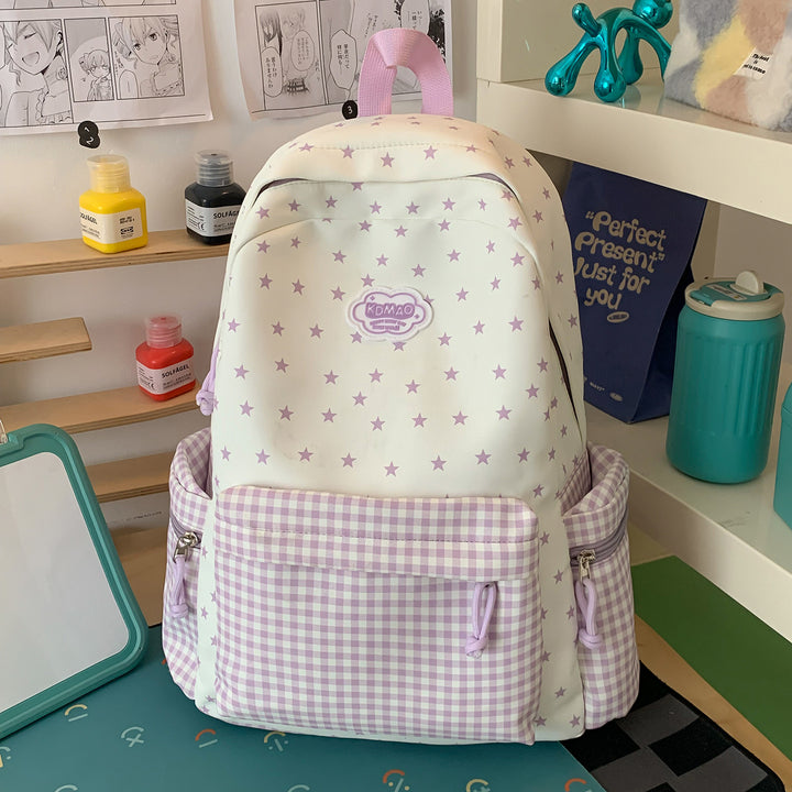 Stylish Star-Print Backpack Kalsten