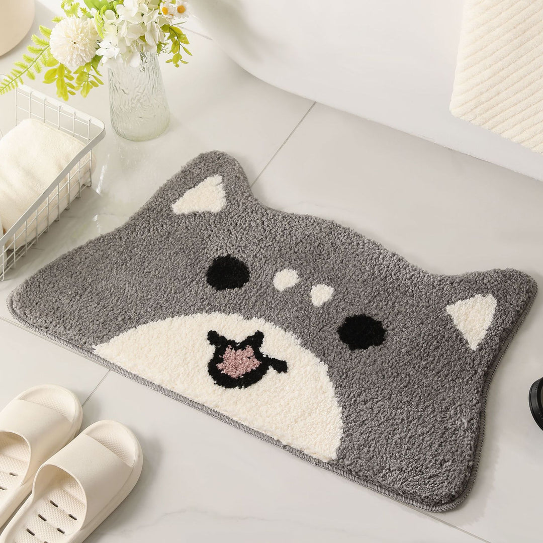 Playful Cartoon Bath Mat Kalsten