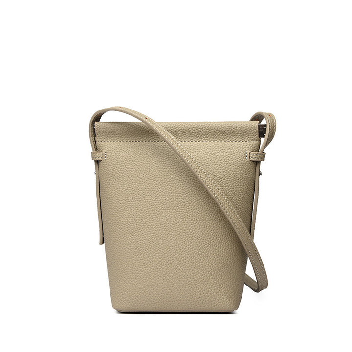 Elegant Textured Bucket Bag Kalsten